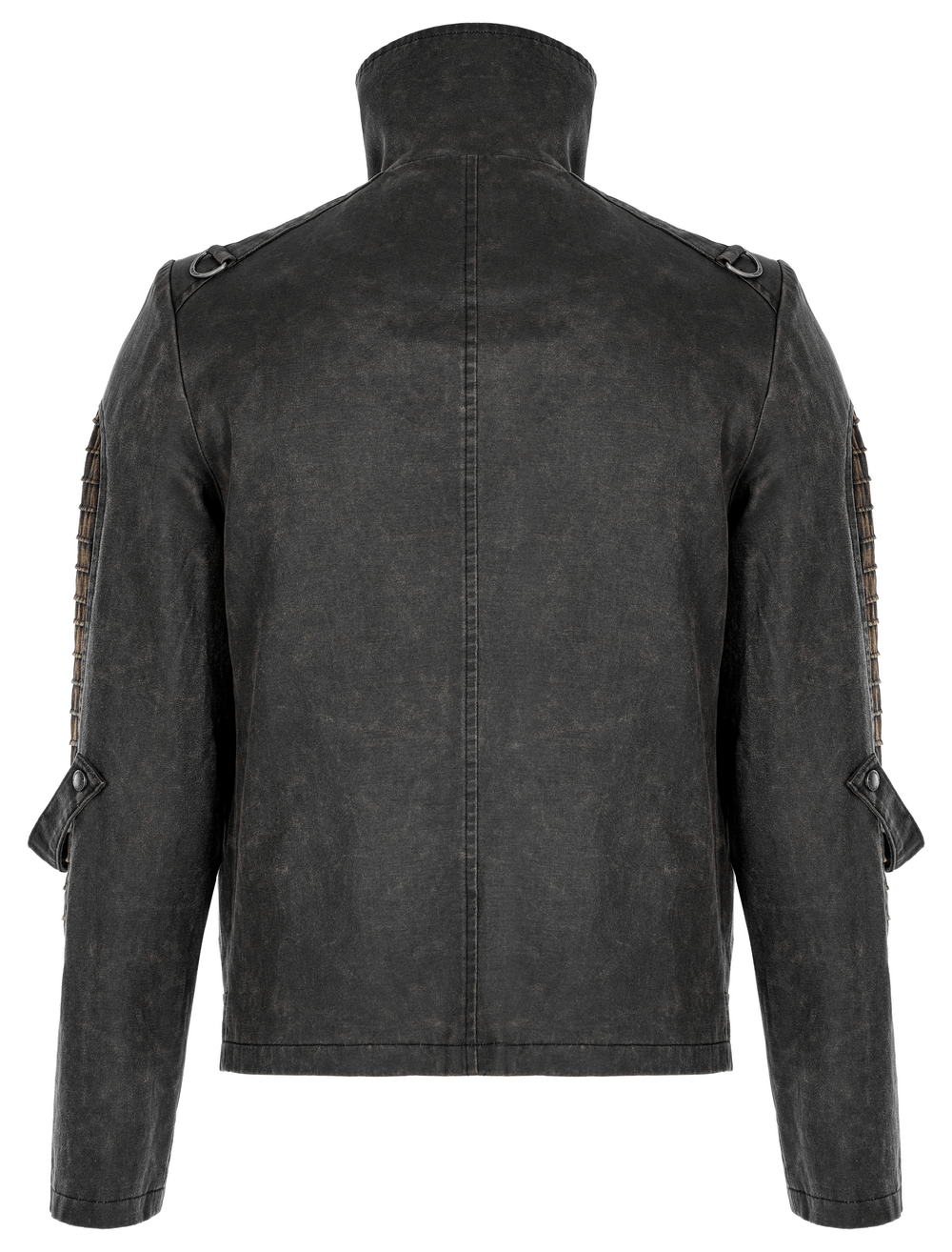 Rugged Distressed Leather-Look Urban Jacket - HARD'N'HEAVY