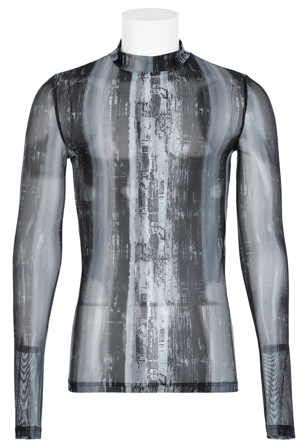 Sci-Tech Abstract Gauze Tight Elastic Top For Men - HARD'N'HEAVY