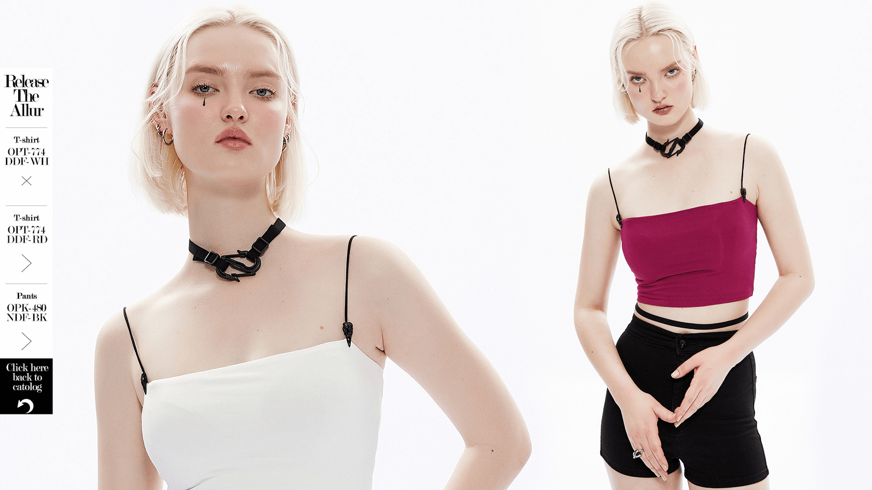 Sexy Gothic Punk S-Shaped Rubber Buckle Choker Harness