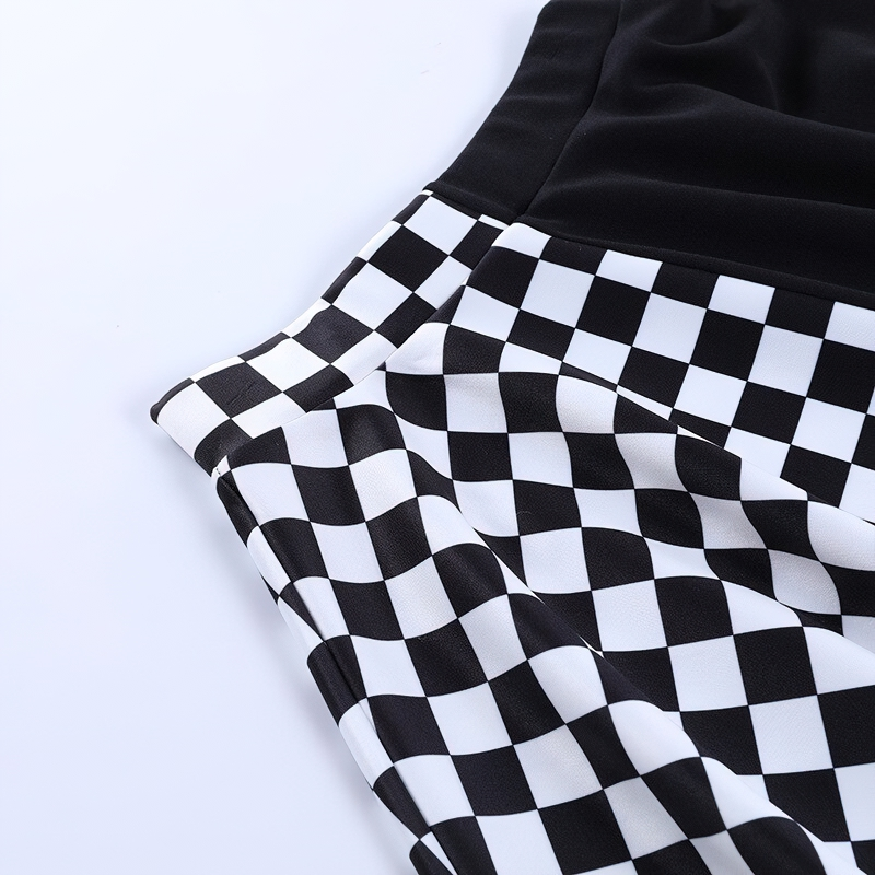 Sexy High Waist Mini Skirt With Plaid Pattern For Women / Aesthetic Summer Streetwear - HARD'N'HEAVY