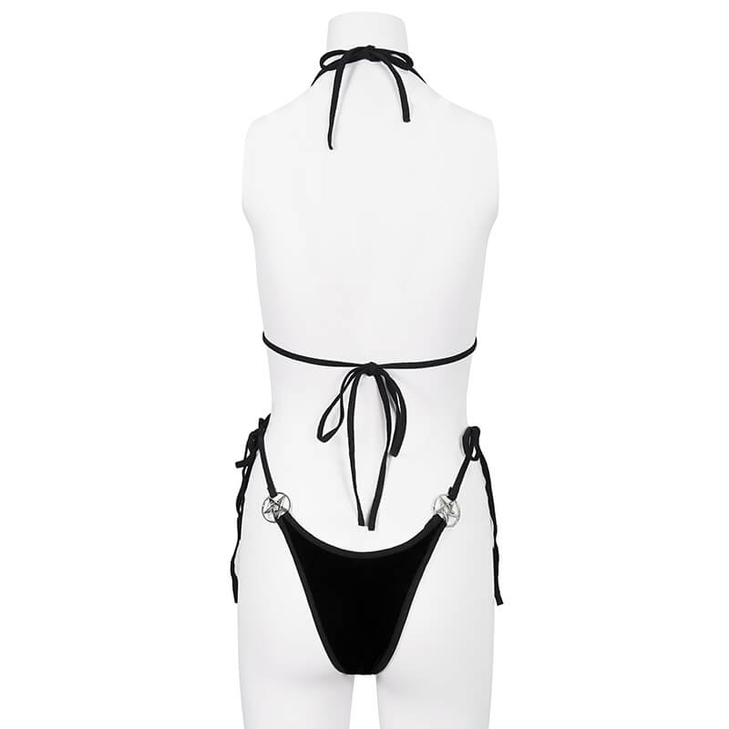 Gothic Style Swimsuits - Sexy Lace Up Bathing Suits