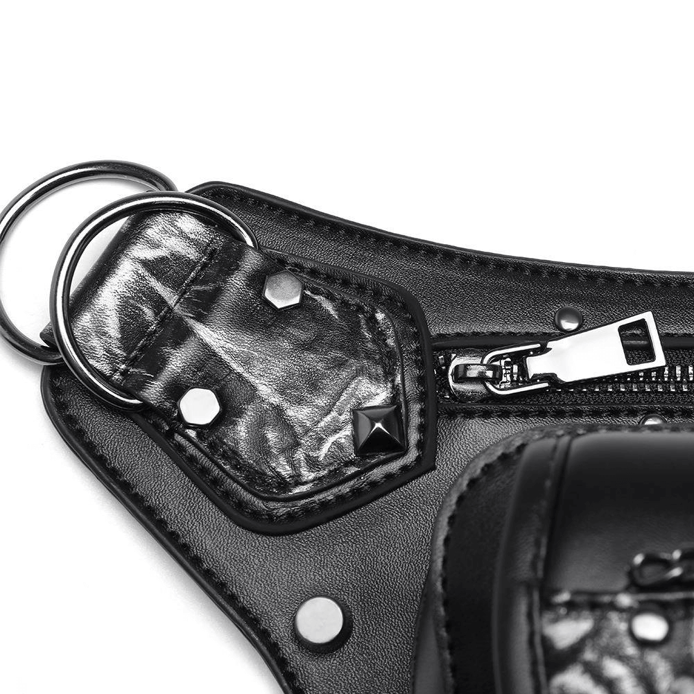 Skull Chain Motorcycle Waist Bag / One-shoulder Crossbody Bag - HARD'N'HEAVY