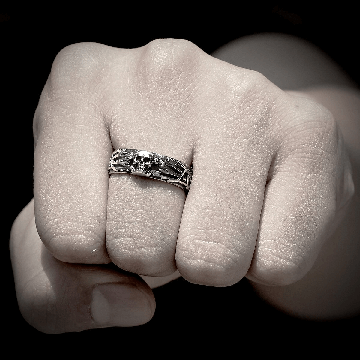 Skull Rings in Two Variants / Rock Vintage Jewelry / Stainless Steel Punk Ring - HARD'N'HEAVY