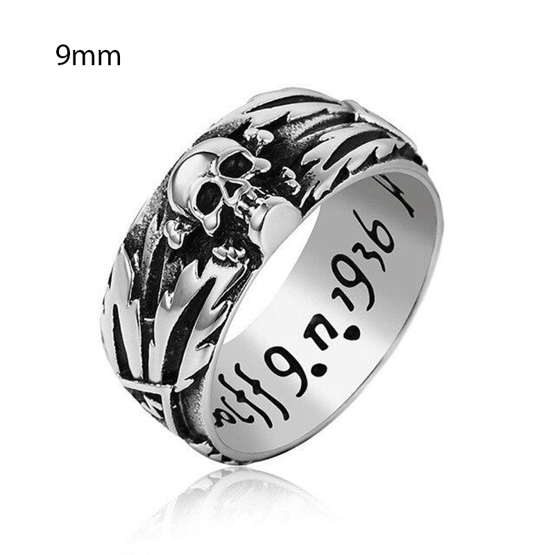 Skull Rings in Two Variants / Rock Vintage Jewelry / Stainless Steel Punk Ring - HARD'N'HEAVY