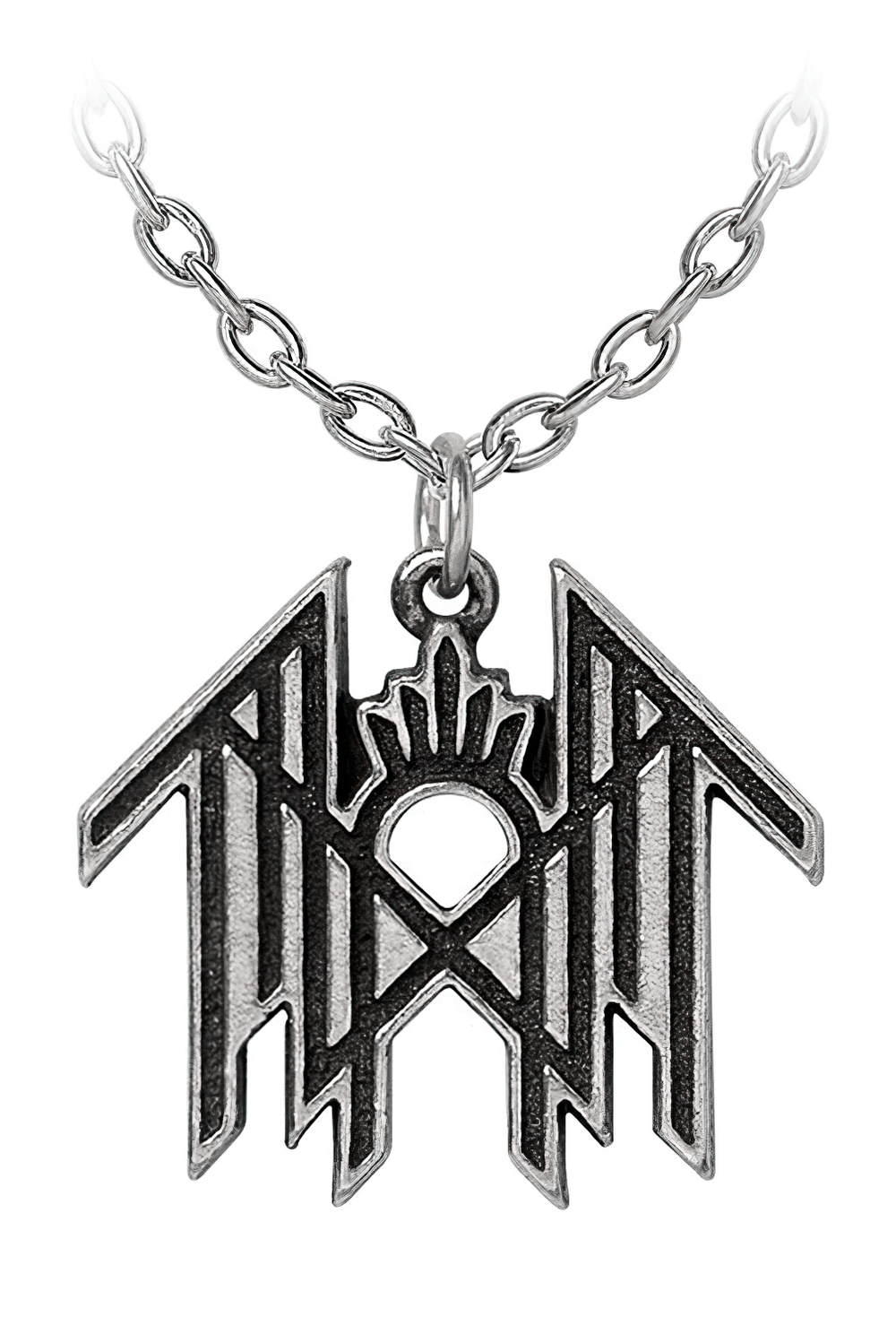 Sleep Token logo pendant in antiqued English pewter, capturing the band's mystical essence and unique style.