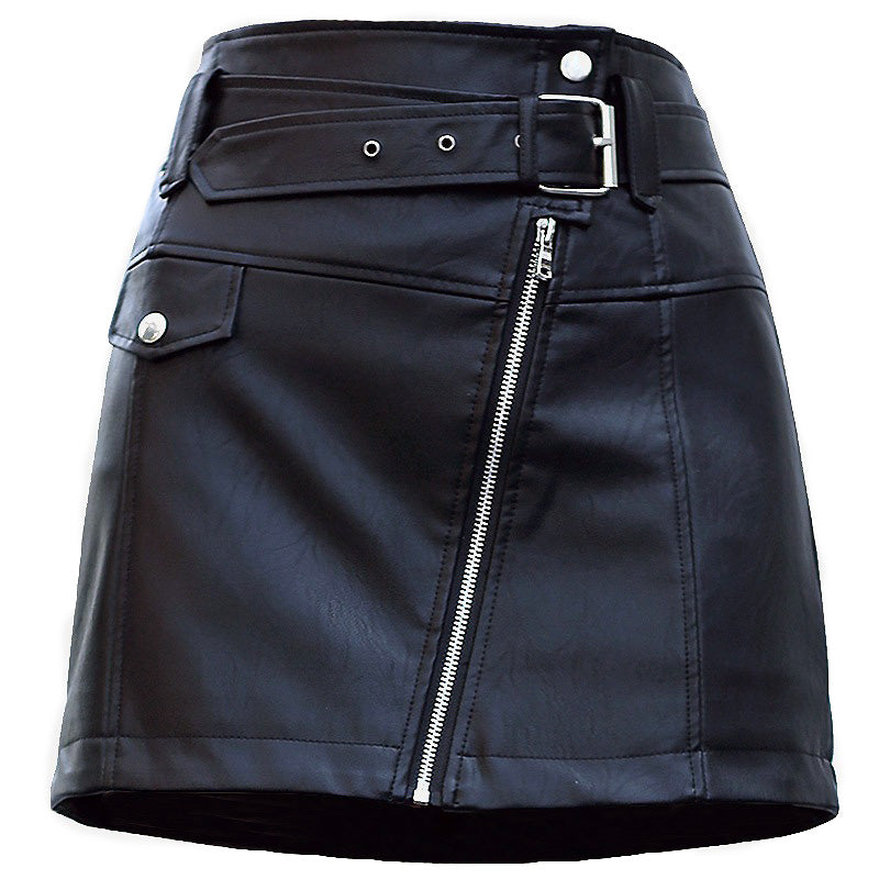 Slim High Waist Women Skirt / A-line Short Skirts in Rock Style / Rave Outfits - HARD'N'HEAVY