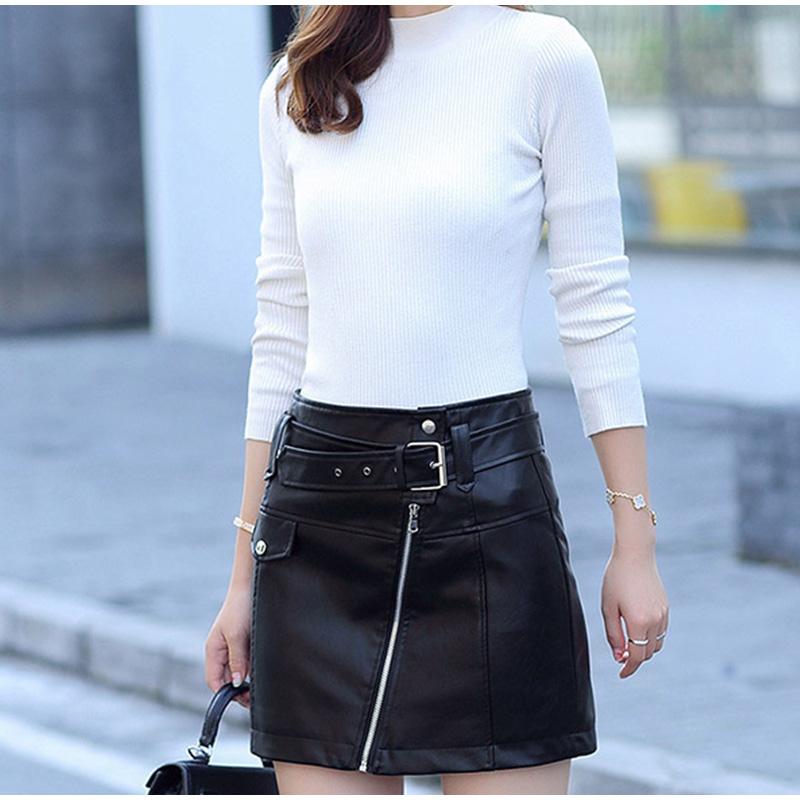 Slim High Waist Women Skirt / A-line Short Skirts in Rock Style / Rave Outfits - HARD'N'HEAVY