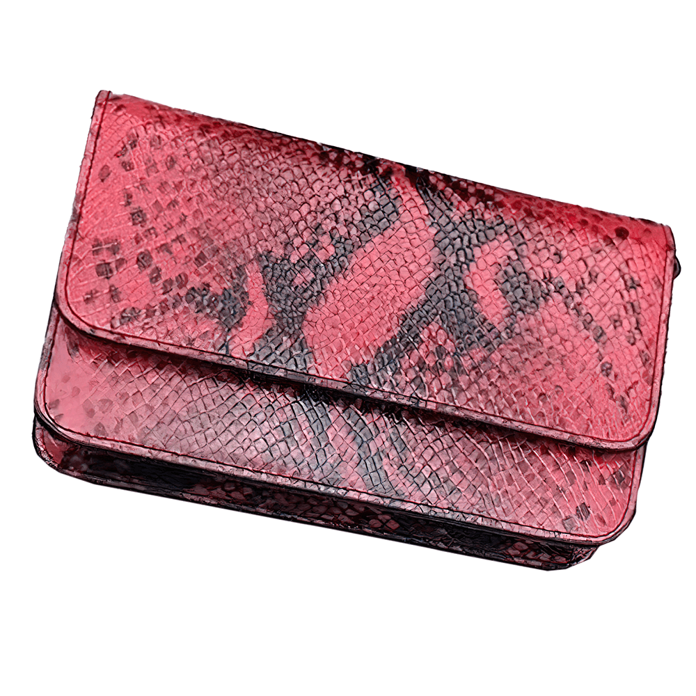Small Single Shoulder Bag with Snake Pattern / Stylish Women's Clutch - HARD'N'HEAVY