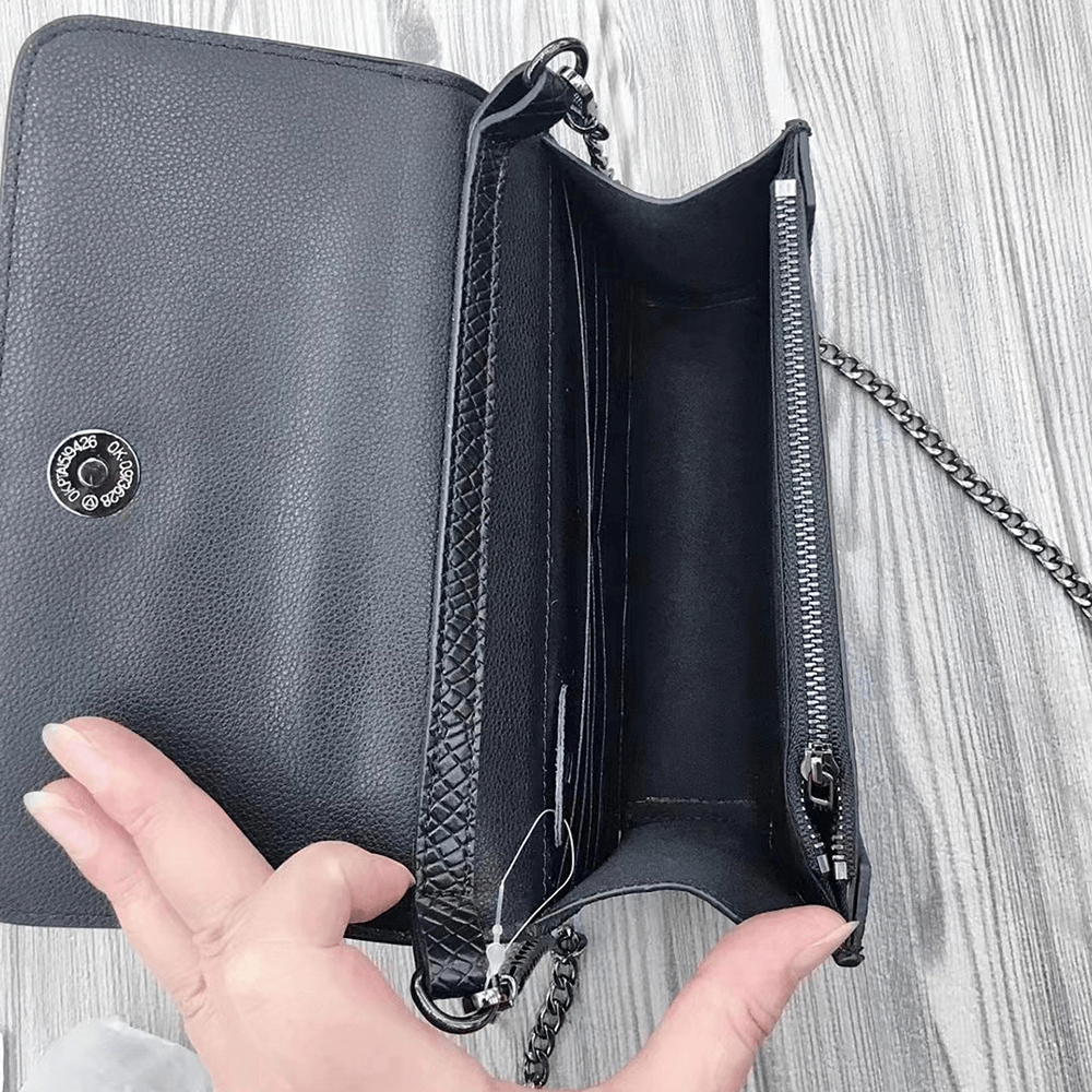 Small Single Shoulder Bag with Snake Pattern / Stylish Women's Clutch - HARD'N'HEAVY