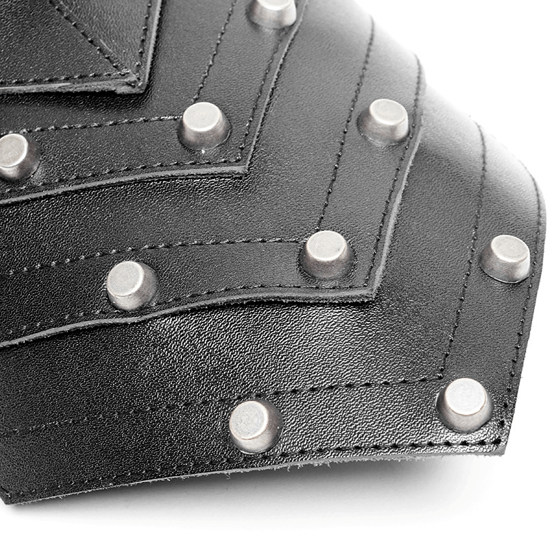 Spiked Shoulder Punk Armor Strap with Metal Buckle