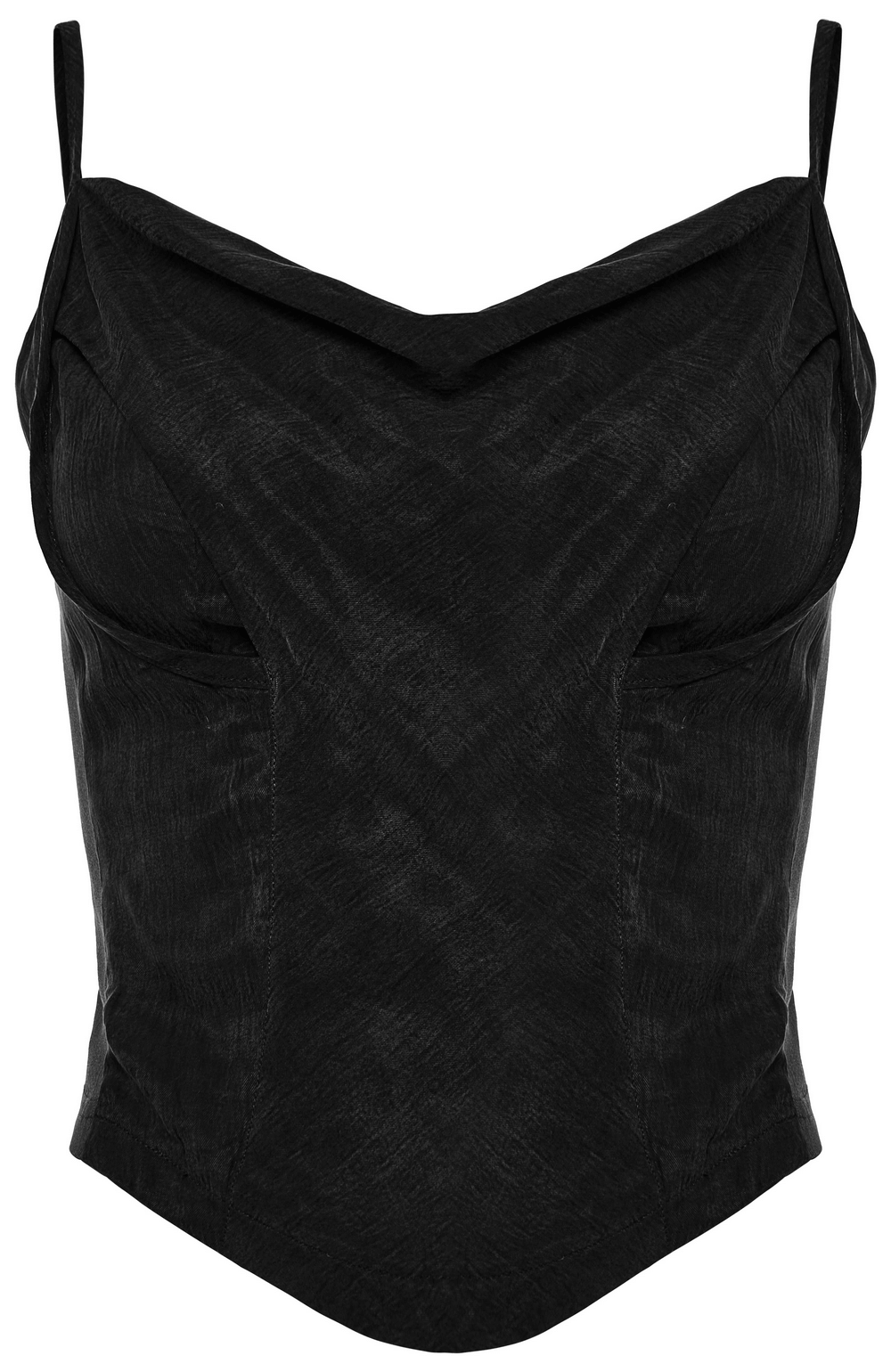 Spliced Spaghetti Strap Camisole with Edgy Style - HARD'N'HEAVY