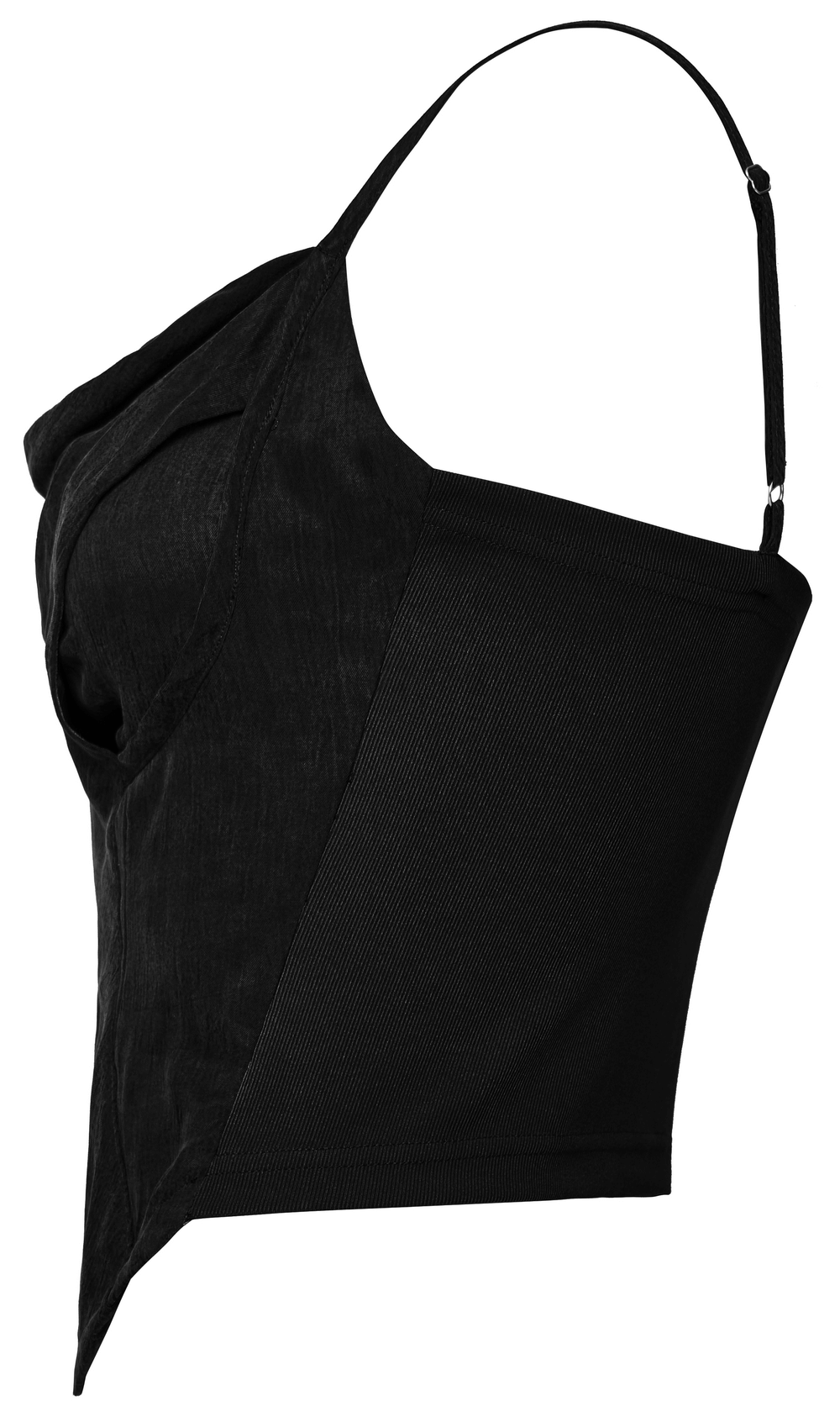 Spliced Spaghetti Strap Camisole with Edgy Style - HARD'N'HEAVY