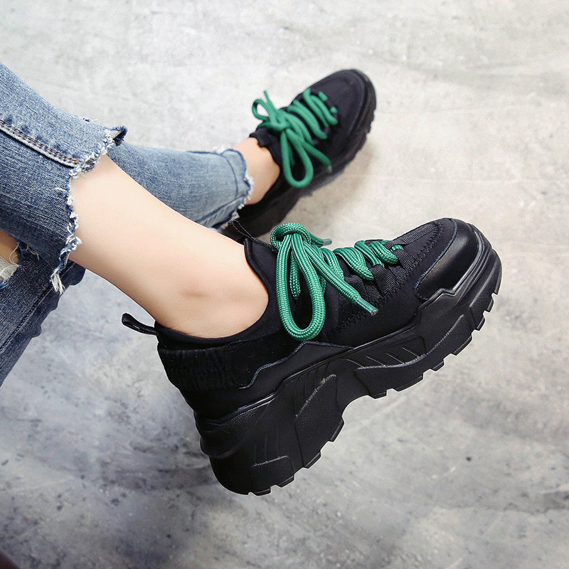 Sports Women's Running Shoes / Female Height Platform Sneakers - HARD'N'HEAVY