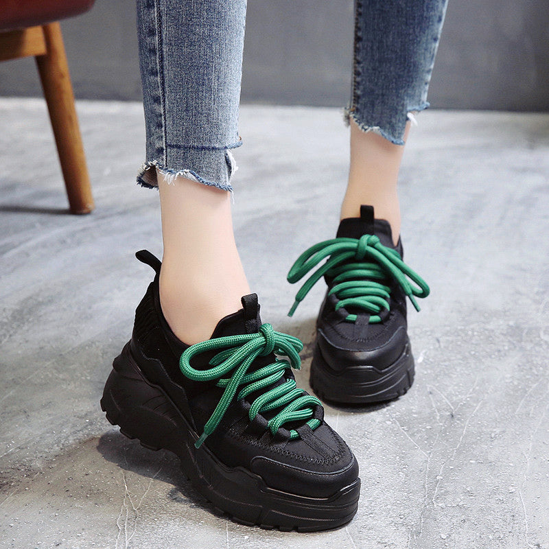 Sports Women's Running Shoes / Female Height Platform Sneakers - HARD'N'HEAVY