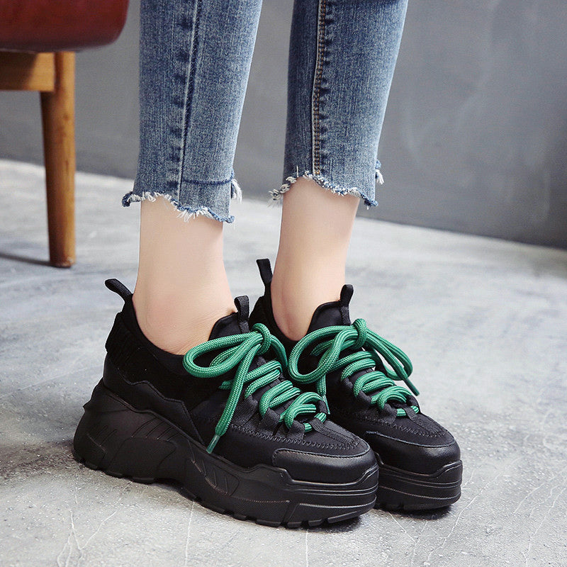 Sports Women's Running Shoes / Female Height Platform Sneakers - HARD'N'HEAVY