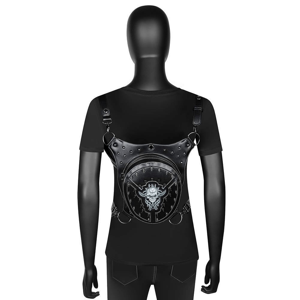 Steampunk Biker Rivets Waist Leg Bag / Unisex Multifunctional Bag - HARD'N'HEAVY