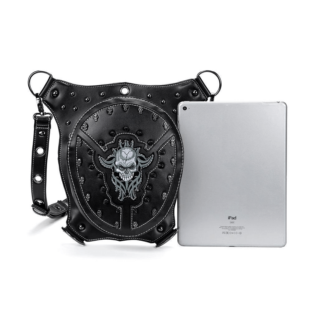 Steampunk Biker Rivets Waist Leg Bag / Unisex Multifunctional Bag - HARD'N'HEAVY