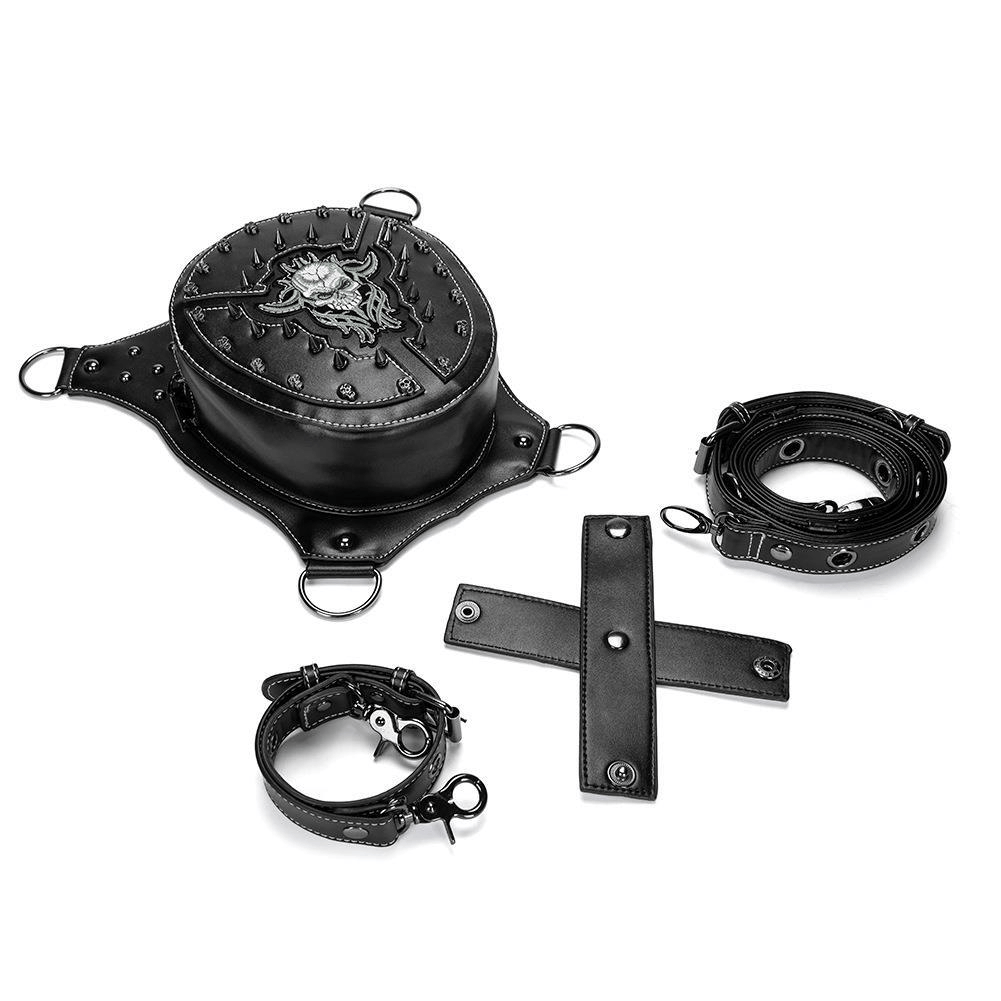 Steampunk Biker Rivets Waist Leg Bag / Unisex Multifunctional Bag - HARD'N'HEAVY