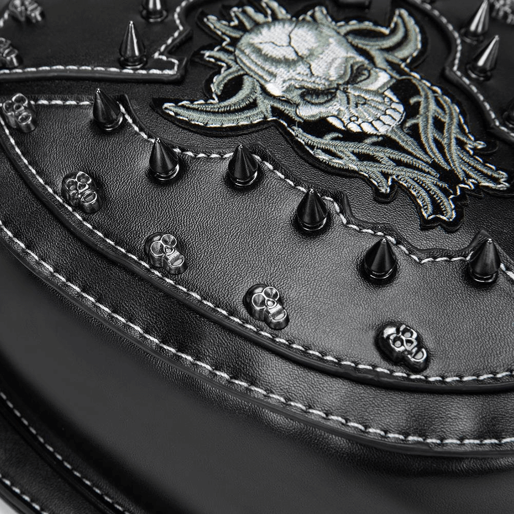 Steampunk Biker Rivets Waist Leg Bag / Unisex Multifunctional Bag - HARD'N'HEAVY