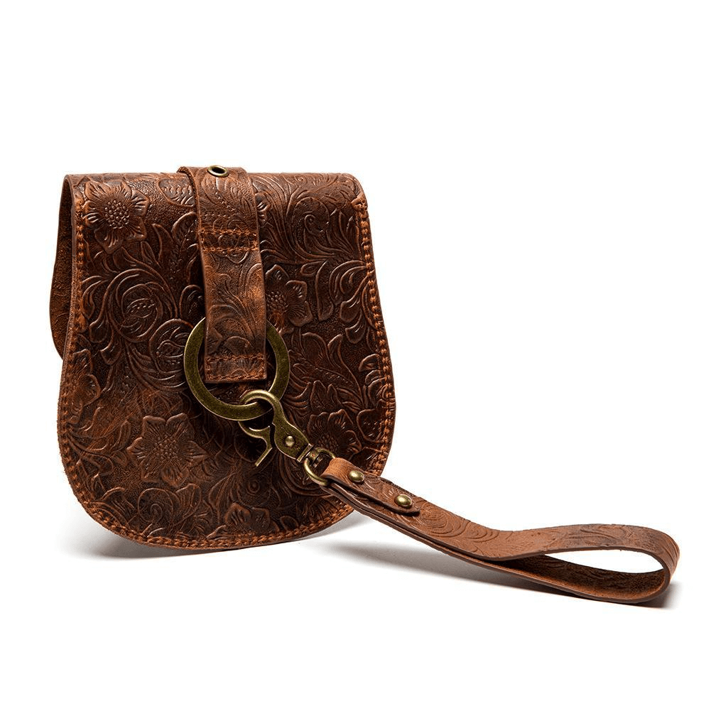 Steampunk Female Single Shoulder Crossbody Embossed Bag with Chain - HARD'N'HEAVY