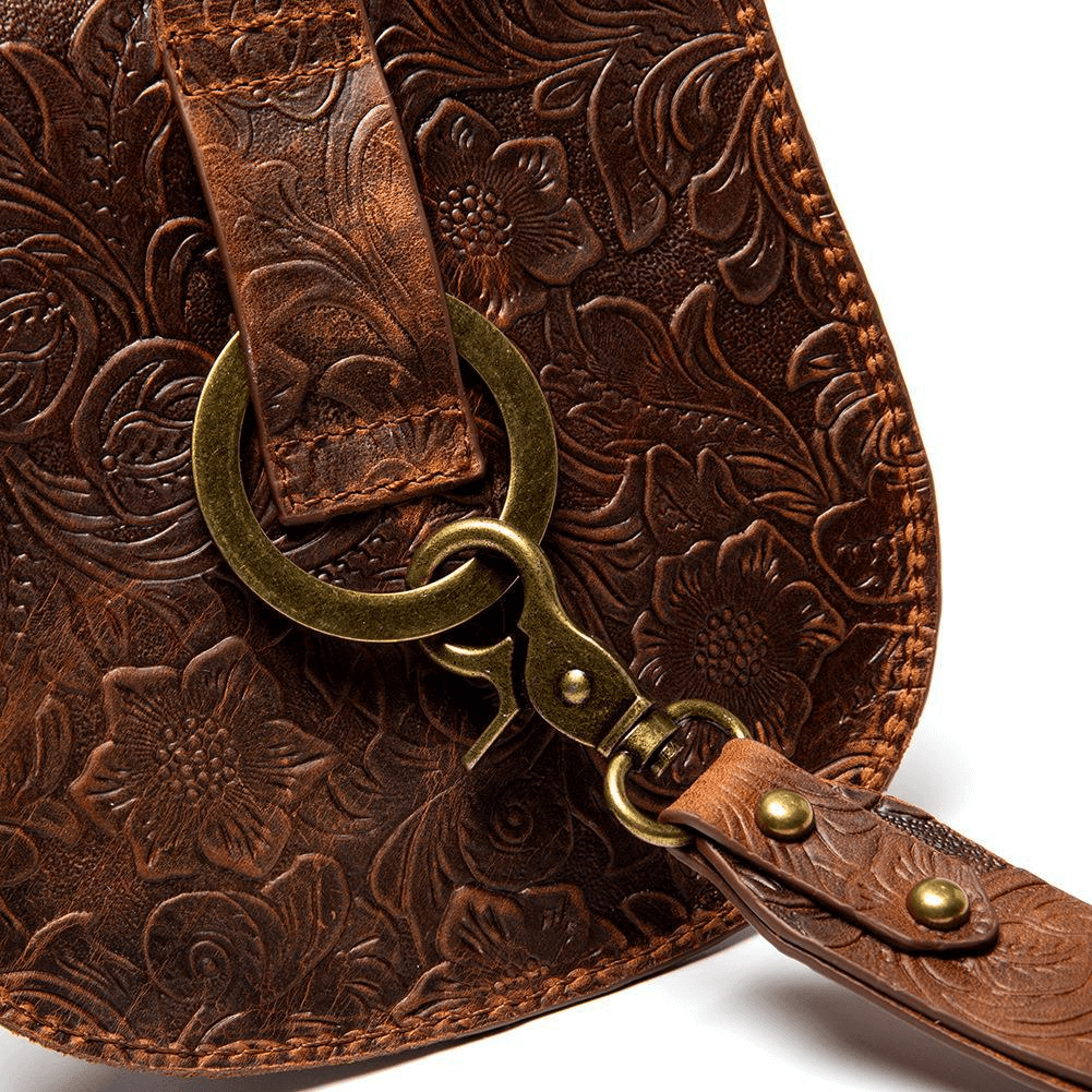 Steampunk Female Single Shoulder Crossbody Embossed Bag with Chain - HARD'N'HEAVY