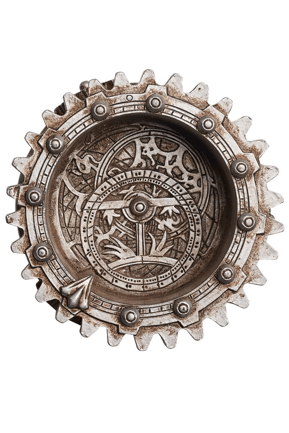 Wicca Dreifachmond-Uhr mit Pentagramm-Design