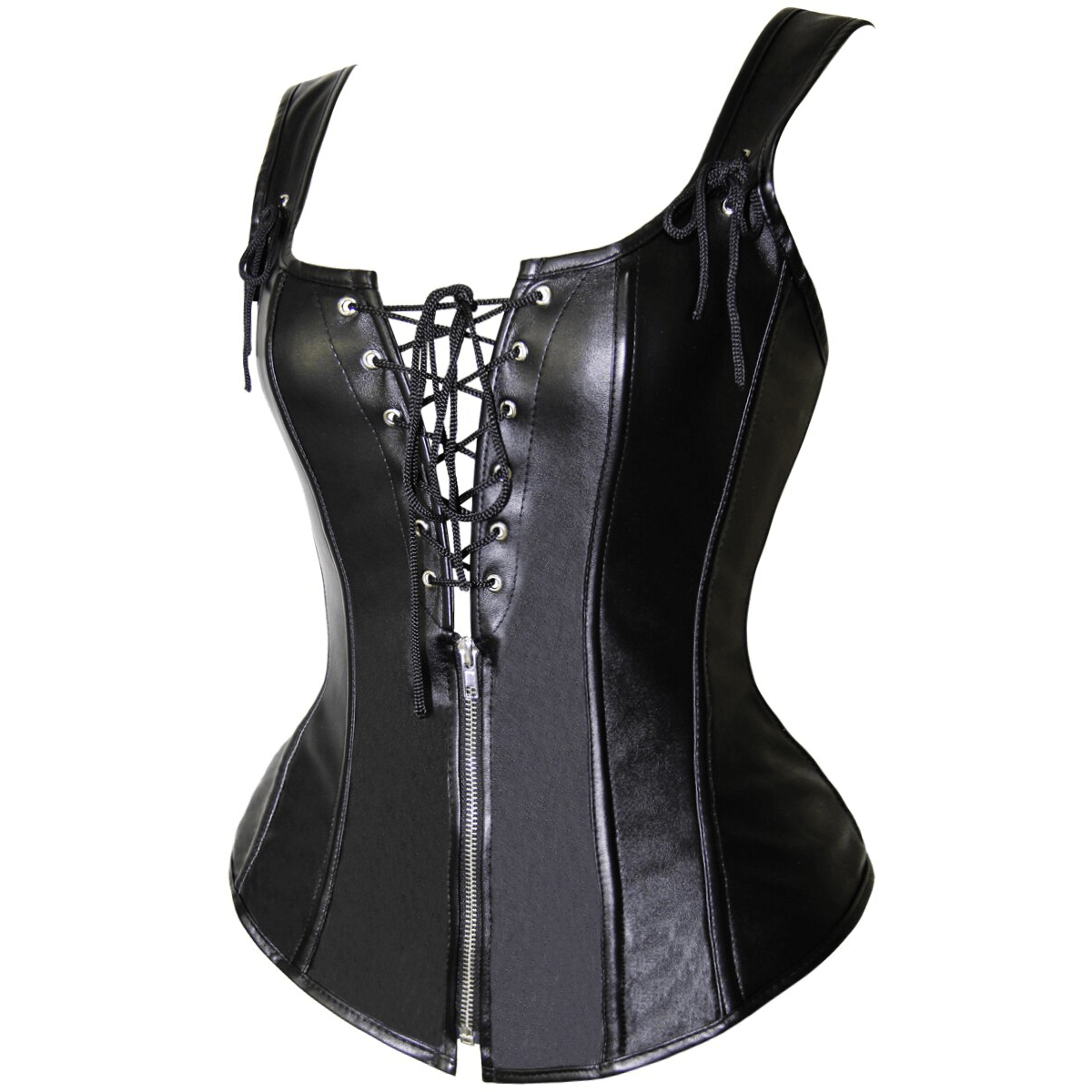 Steampunk Hollow Out Corset With Lace Up Back / Sexy Women's Zip Corsets - HARD'N'HEAVY