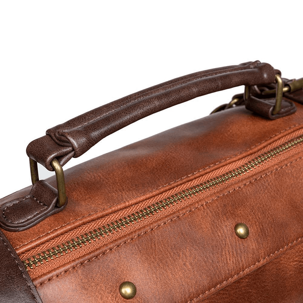 Steampunk Large Capacity Messenger Bag / Rivets Shoulder Computer Bag - HARD'N'HEAVY