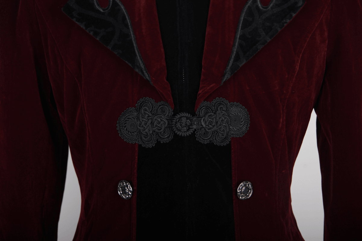 Steampunk Male Velvet Coat / Renaissance Costume - HARD'N'HEAVY