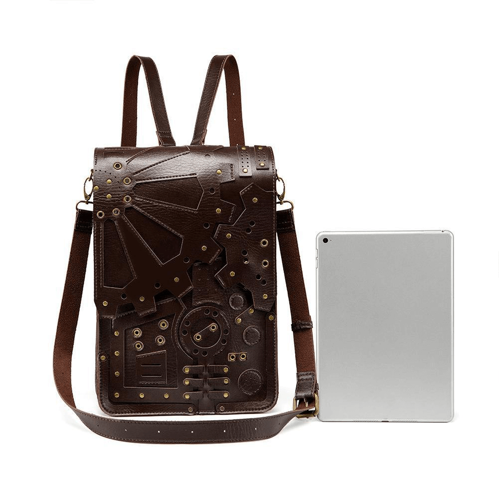 Steampunk Retro Backpack / Vintage Single Shoulder Messenger Bag - HARD'N'HEAVY