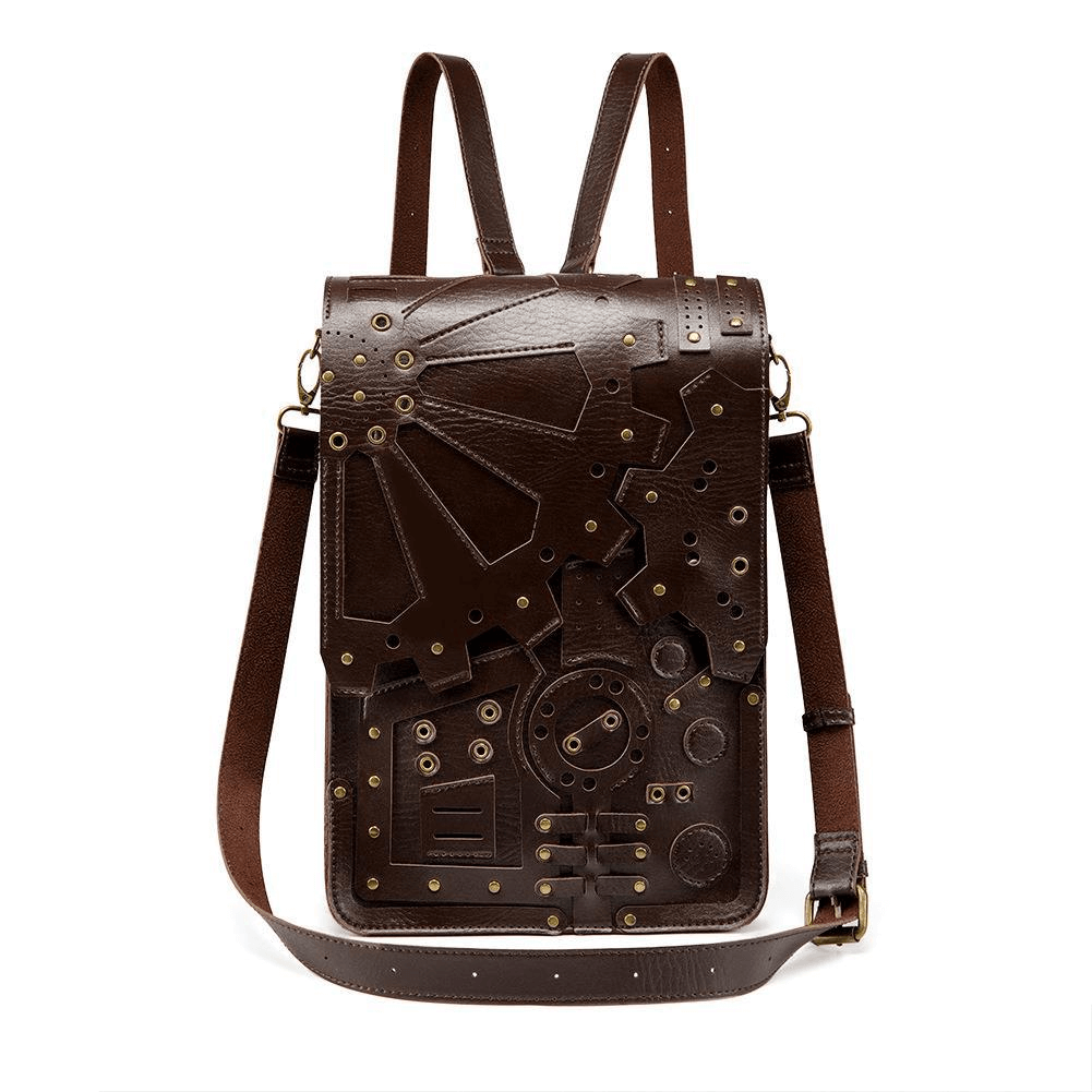 Steampunk Retro Backpack / Vintage Single Shoulder Messenger Bag - HARD'N'HEAVY