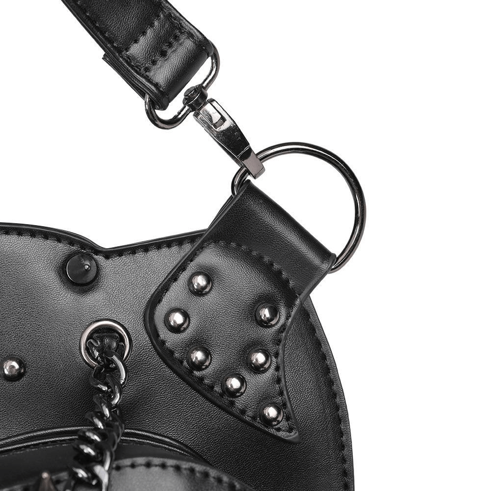 Steampunk Skeleton Pattern Shoulder Waist Bags / PU Leather Motorcycle Bag - HARD'N'HEAVY