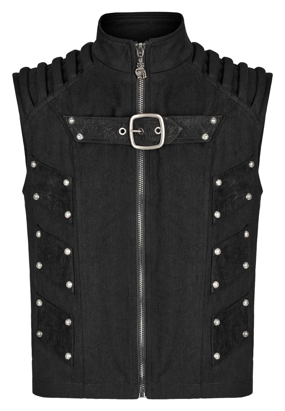 Studded Black Punk Vest - Urban Gothic Gear - HARD'N'HEAVY