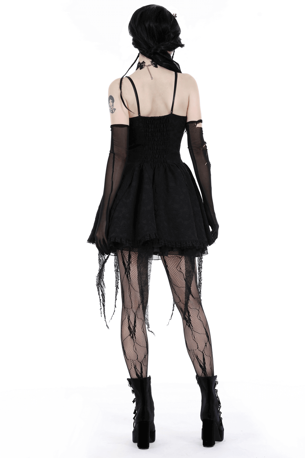 Stunning Gothic Lace Dress with Straps for Women Stunning Gothic Lace Dress with Straps for Women