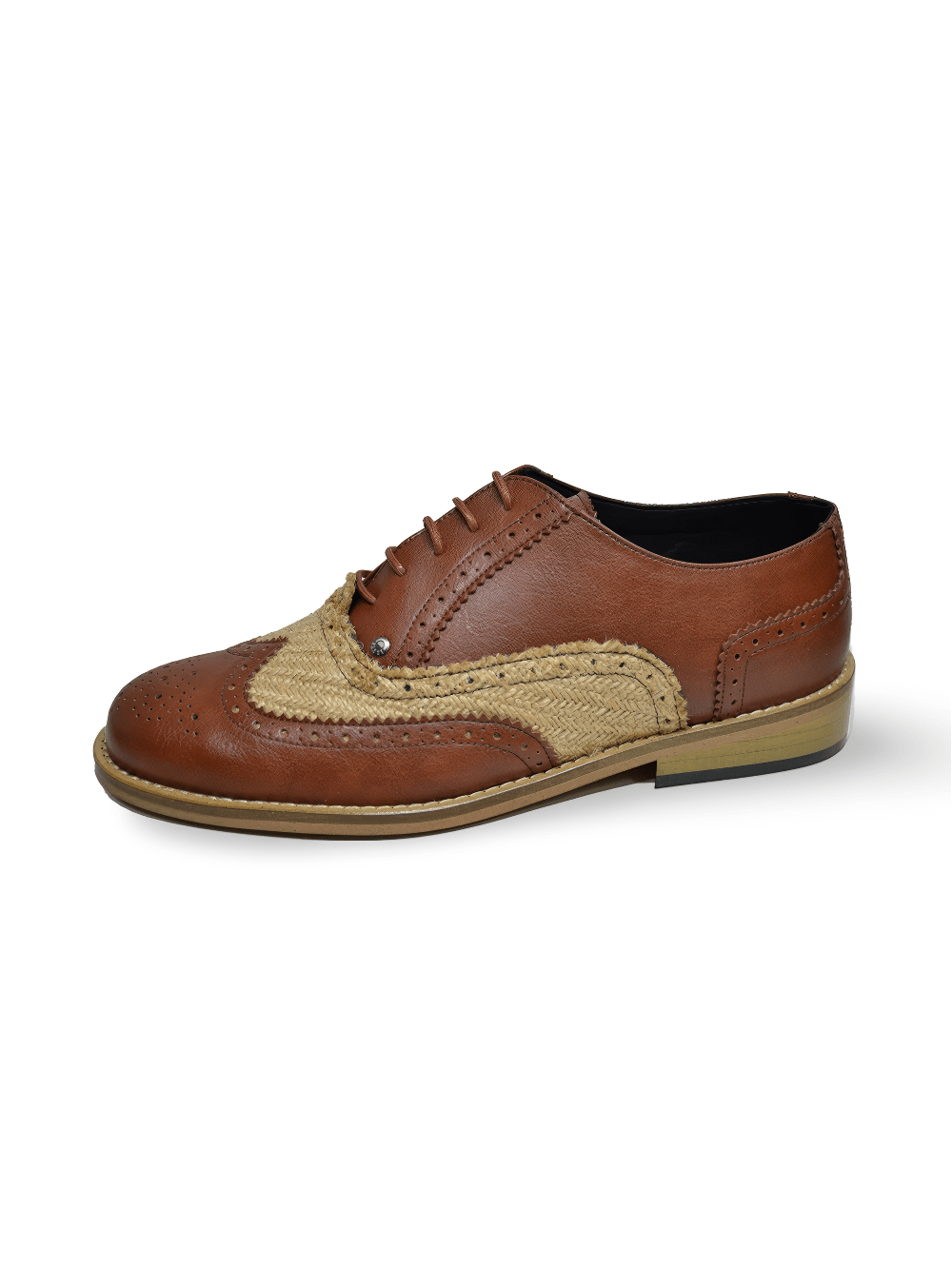 Stylish Brown Lace-Up Leather Oxford Shoes for Men