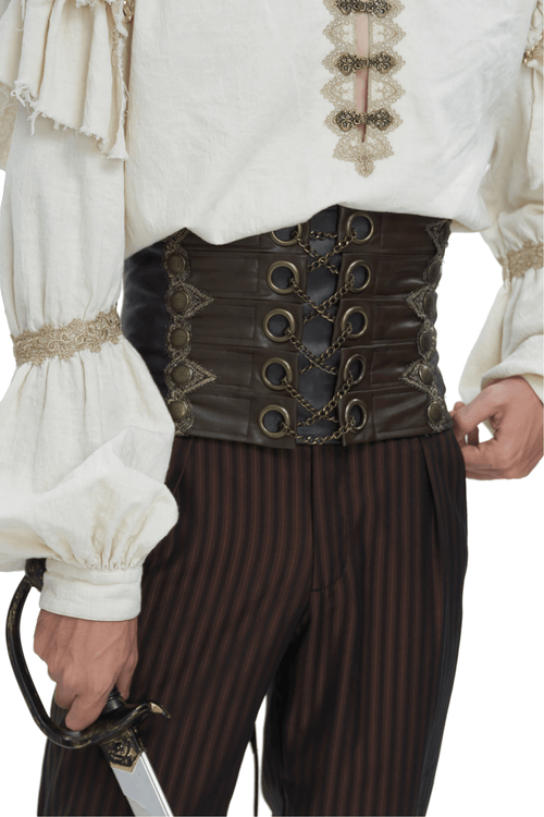 Ceinture corset gothique élégante avec détails à lacets
