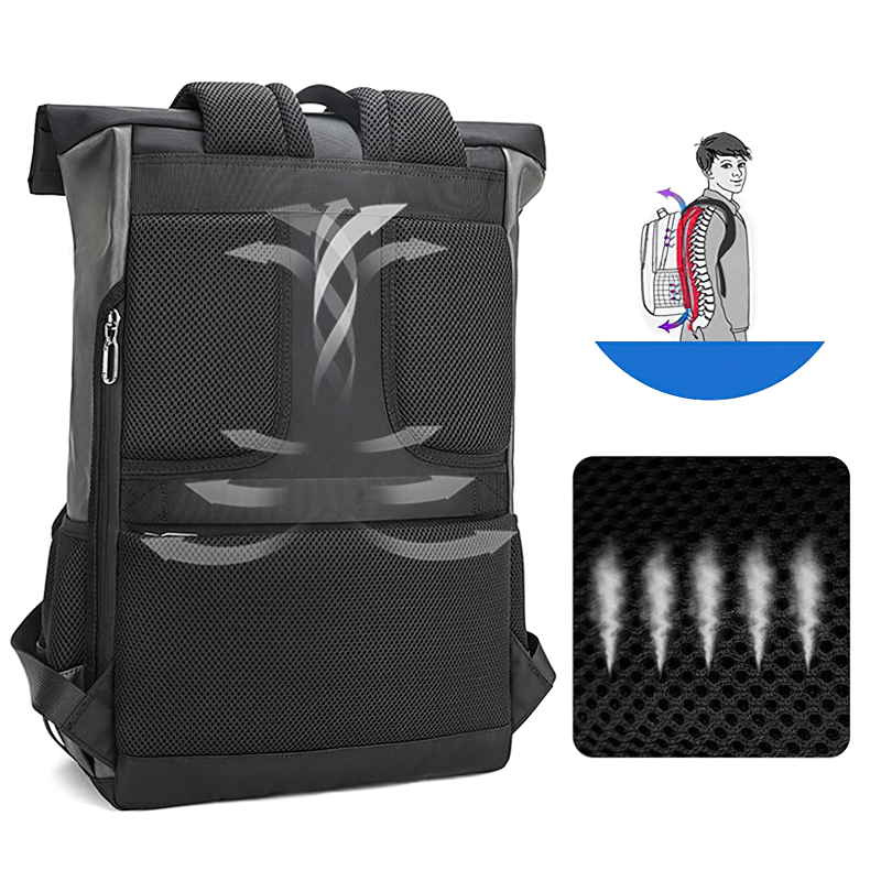 Stylish Large Capacity Laptop Backpack / Luxury Softback Travel Backpack for Men and Women - HARD'N'HEAVY