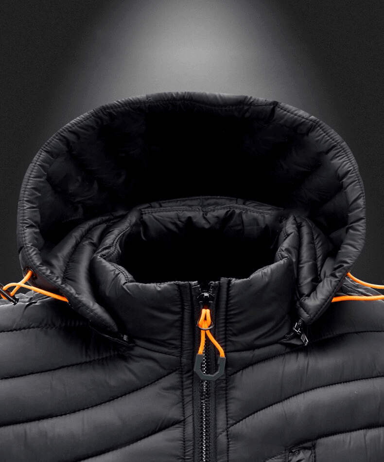 CLEARANCE / Stylish Sports Warmed Men's Vest with Hood and Zippered Pockets - SF1516 - HARD'N'HEAVY