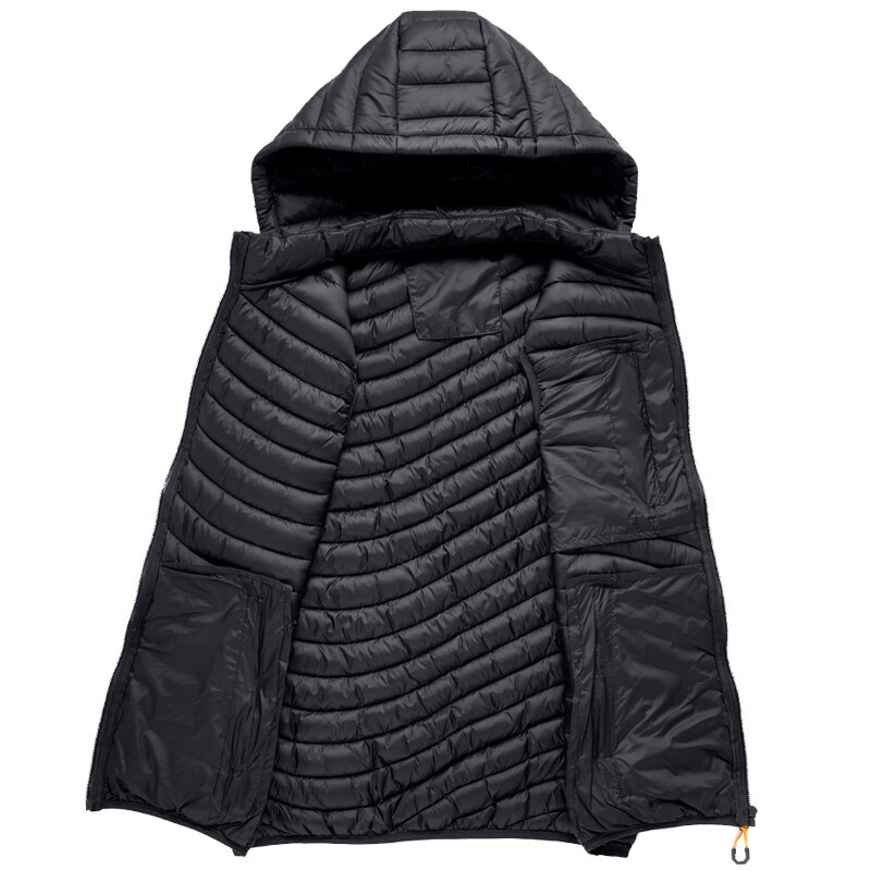 CLEARANCE / Stylish Sports Warmed Men's Vest with Hood and Zippered Pockets - SF1516 - HARD'N'HEAVY