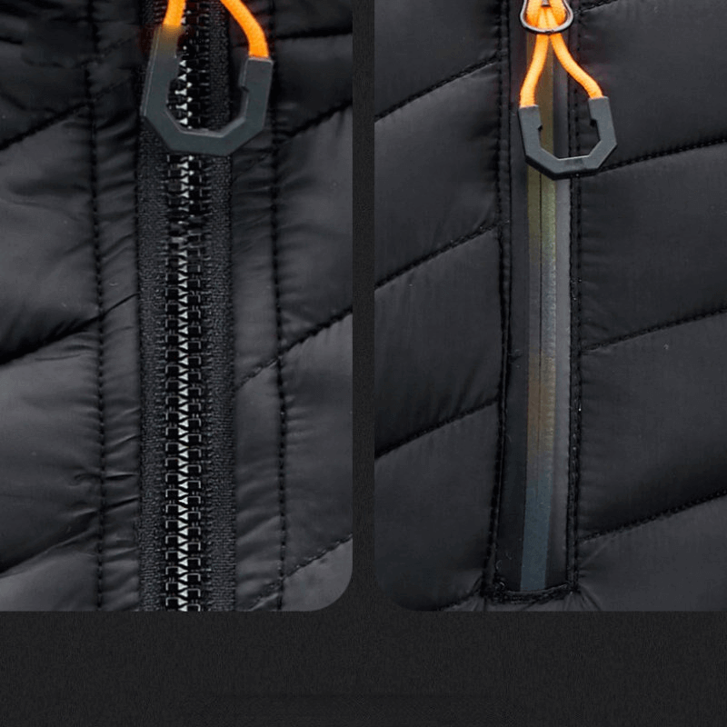 CLEARANCE / Stylish Sports Warmed Men's Vest with Hood and Zippered Pockets - SF1516 - HARD'N'HEAVY