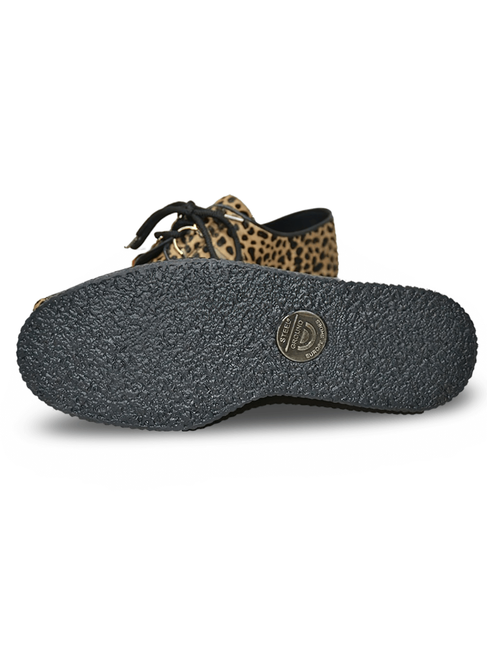 Creepers unisexes élégantes à imprimé léopard avec lacets