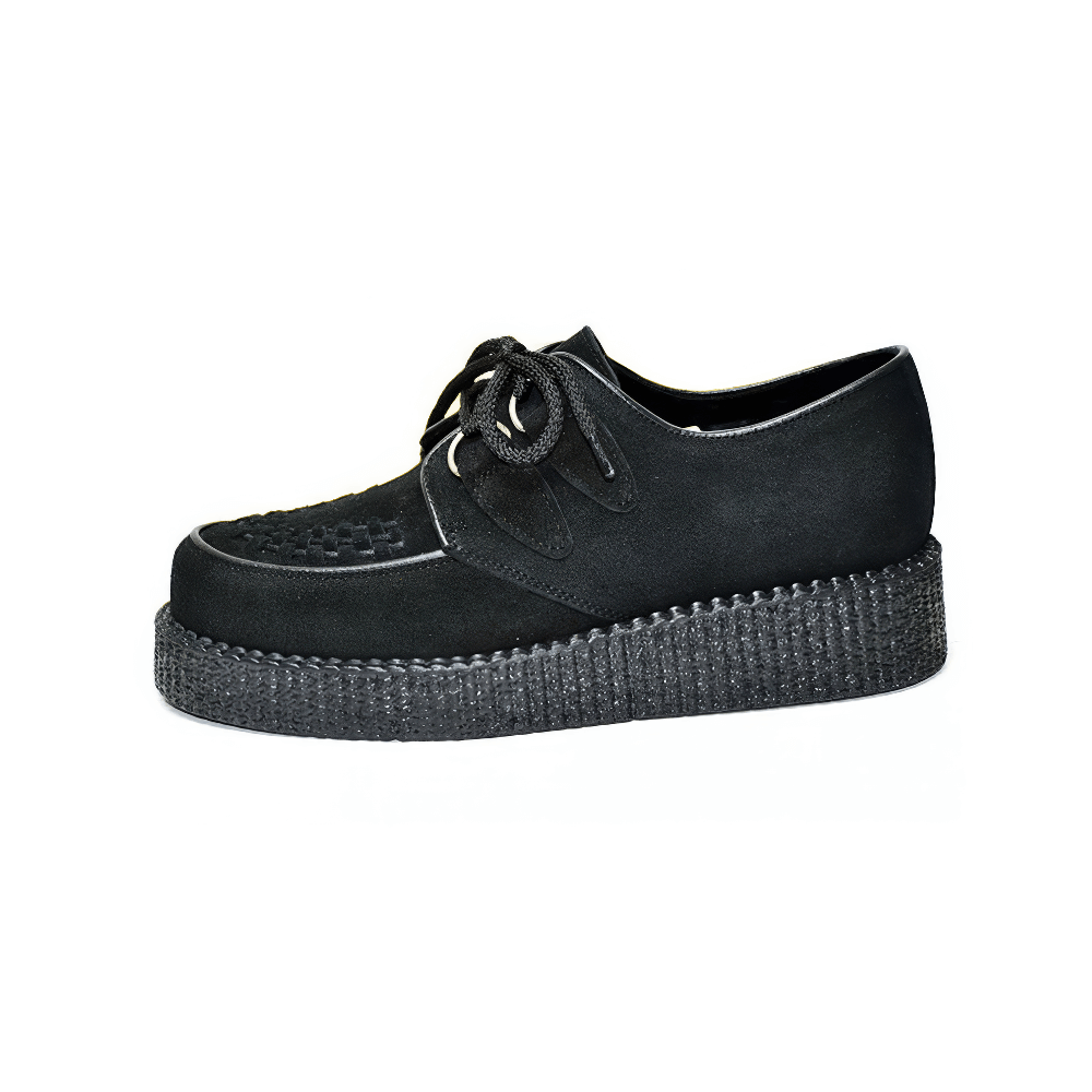 Stylish Unisex Suede Lace-Up Classic Creepers in Two Colors