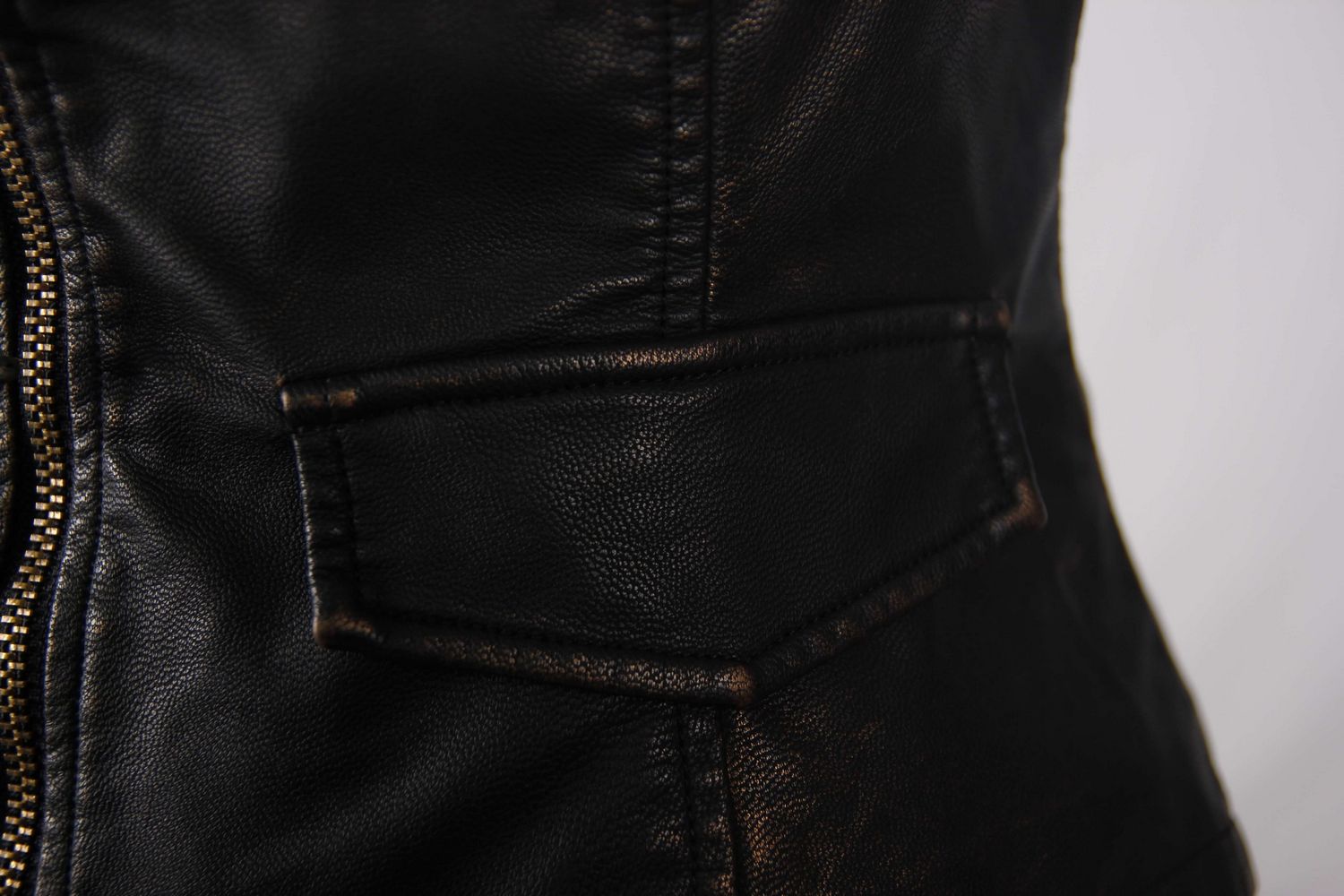 Stylish Women's Steampunk PU Leather Waistcoat With Leather Frills / Female Alternative Clothing