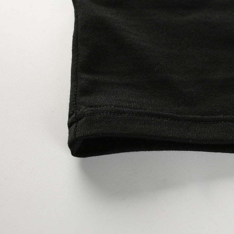 Summer Black Hollow Hanging Neck Tube Crop Top / Women's Fashion Sexy Solid Short Tops - HARD'N'HEAVY