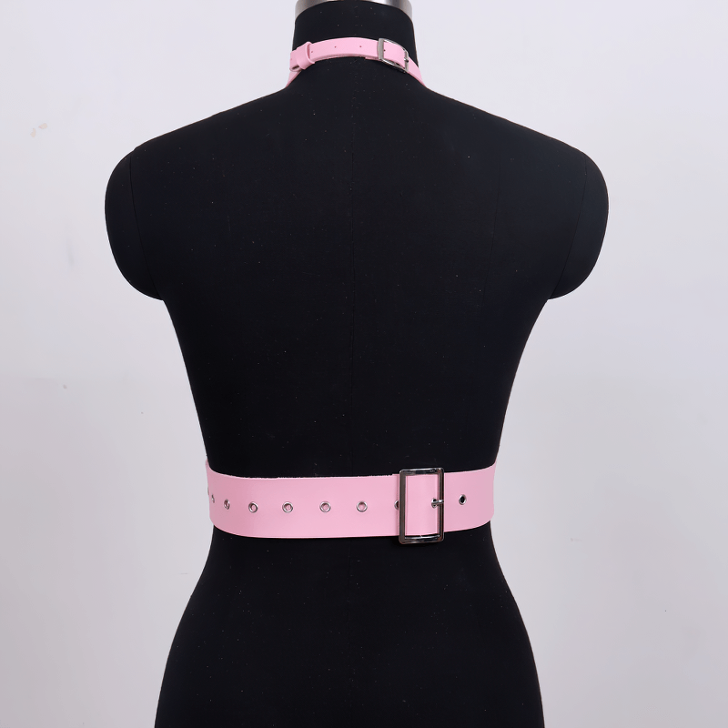 Super Sexy Women's Body Harness / Gothic Style Faux Leather Bondage Lingerie / Waist Suspenders - HARD'N'HEAVY