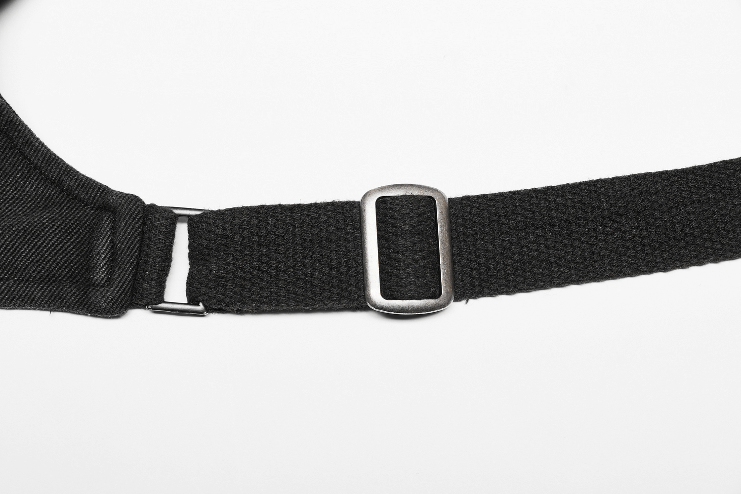 Close-up of the adjustable strap and metal buckle of the Tactical Punk Detachable Bag.