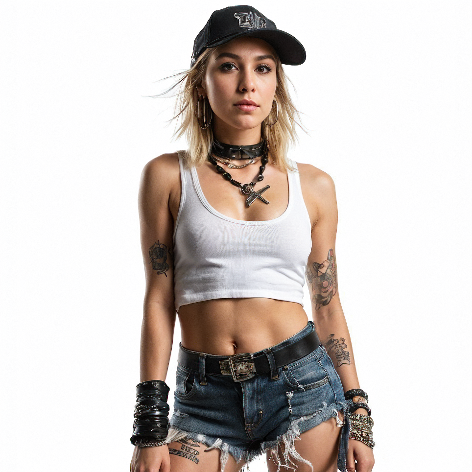 Maglietta Donna Urban Backwoods Heavy Mental – T-Shirt In Puro Cotone Con Stampa Di Qualità, Vestibilità Regular, Donna Girlie