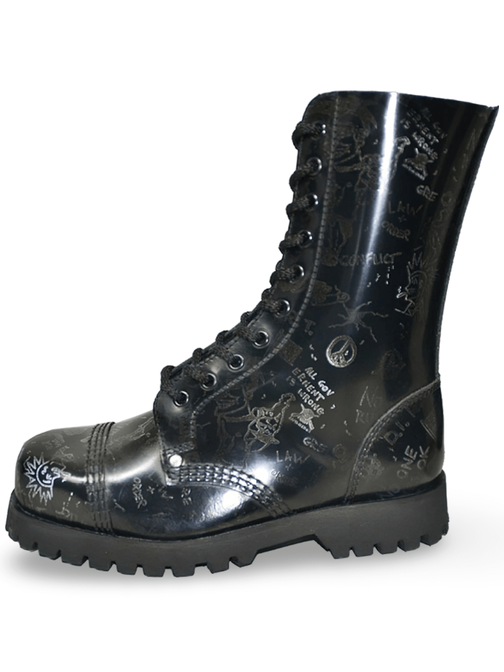 Unisex 10-Eyelet Rangers Boots with Steel Toe