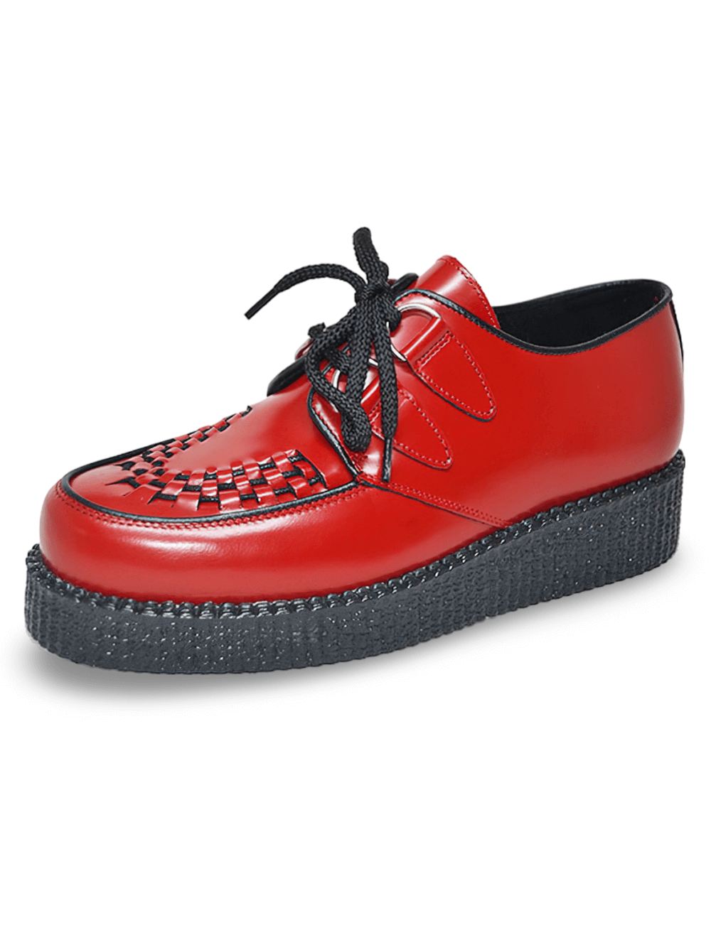 Unisex Box Leather Creepers with Round Toe Design
