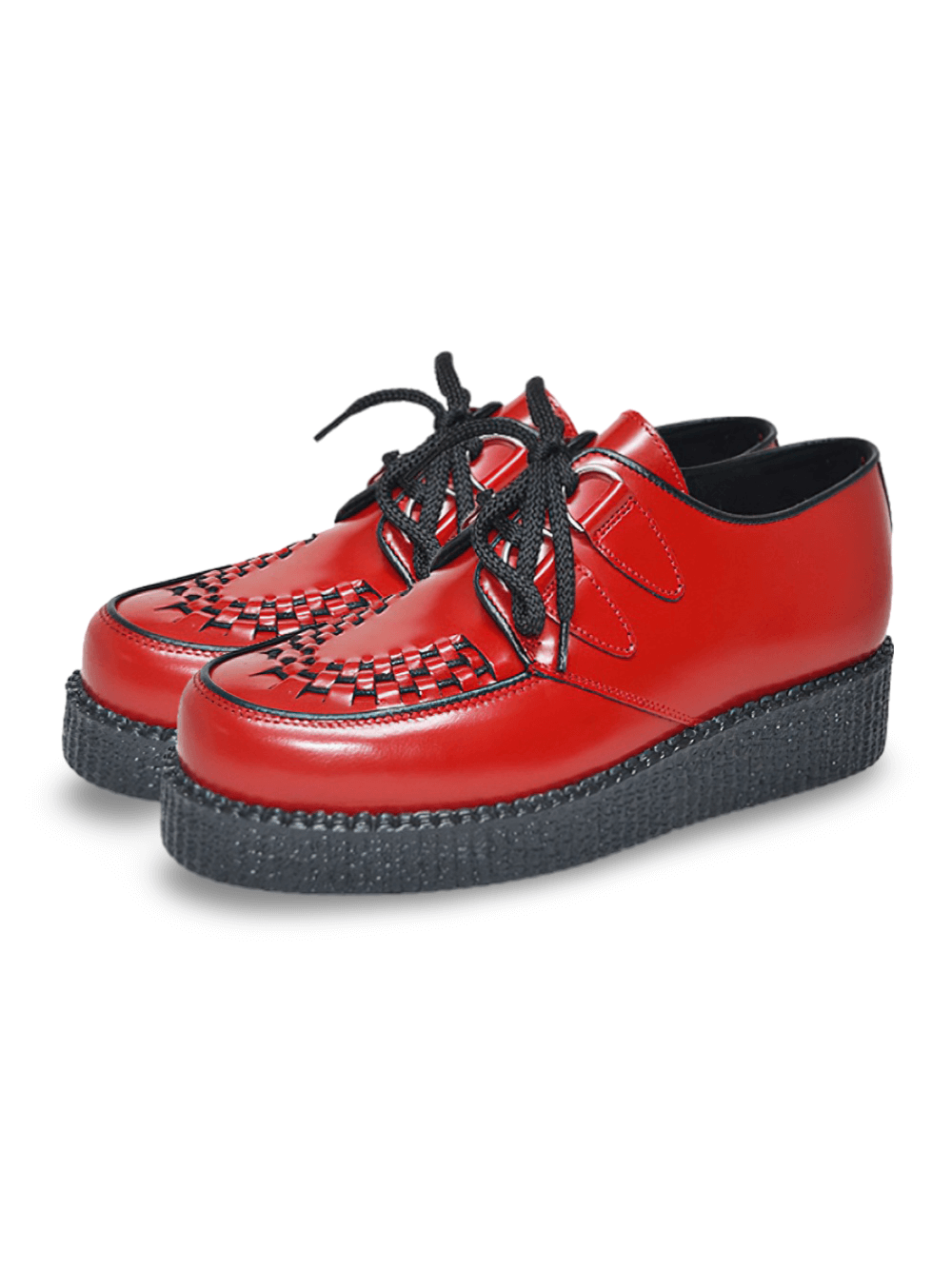 Unisex Box Leather Creepers with Round Toe Design